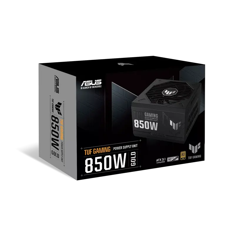 Tip Блок питания для компьютеров ASUS TUF GAMING 850W GOLD ATX Черный