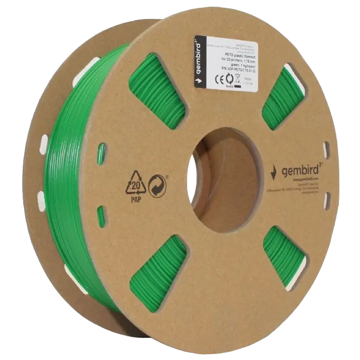 Нить для 3D-принтера Gembird 3DP-PETG1.75-01-G Зеленый