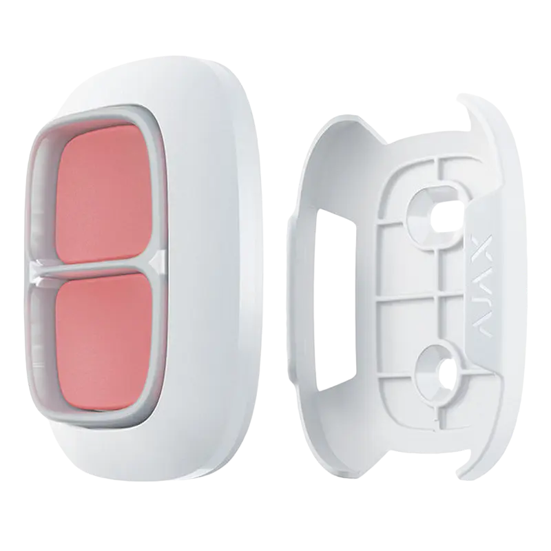 Buton de urgență Ajax Alarm "DoubleButton" Alb