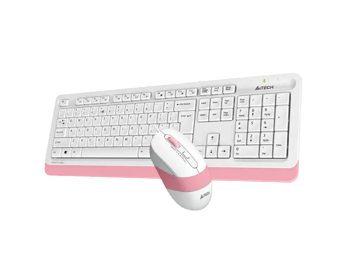 Set Tastatură + Mouse A4Tech F1010 Membrană Alb
