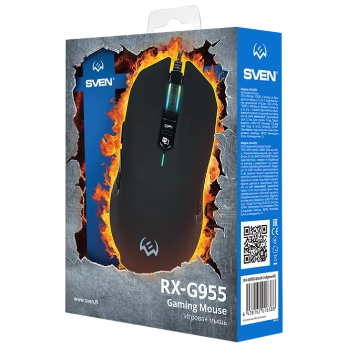 Игровая мышь SVEN RX-G955 Проводное Чёрный