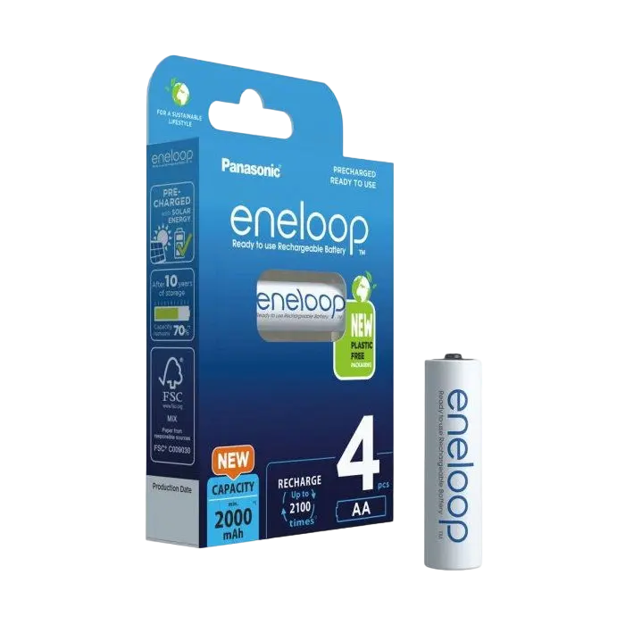 Аккумуляторы Panasonic Eneloop BK-3MCDE/4CP AA