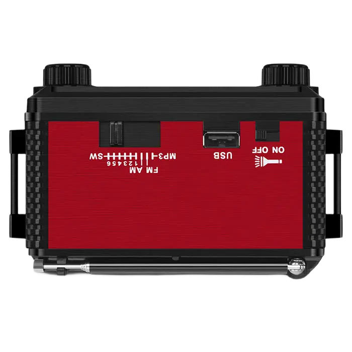 Портативное радио SVEN SRP-355 Чёрный/Красный