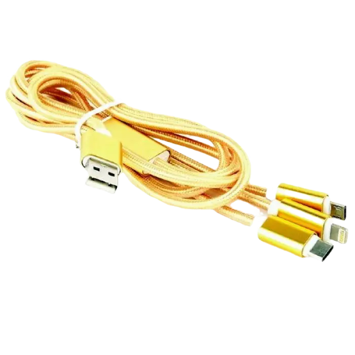 Кабель для зарядки и синхронизации Cablexpert CC-USB2-AM31-1M-G Золотой