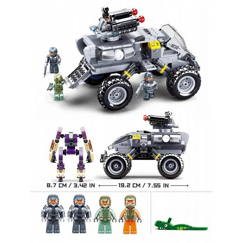 Конструктор Sluban Atomic Storm - Infantry Разноцветный