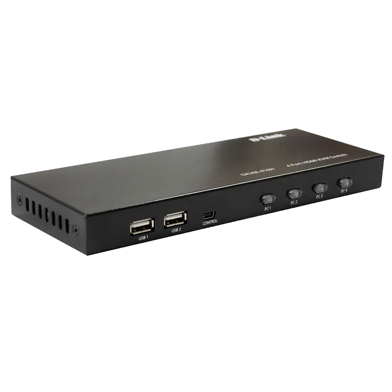 KVM Переключатель D-Link DKVM-410H/A2A Черный