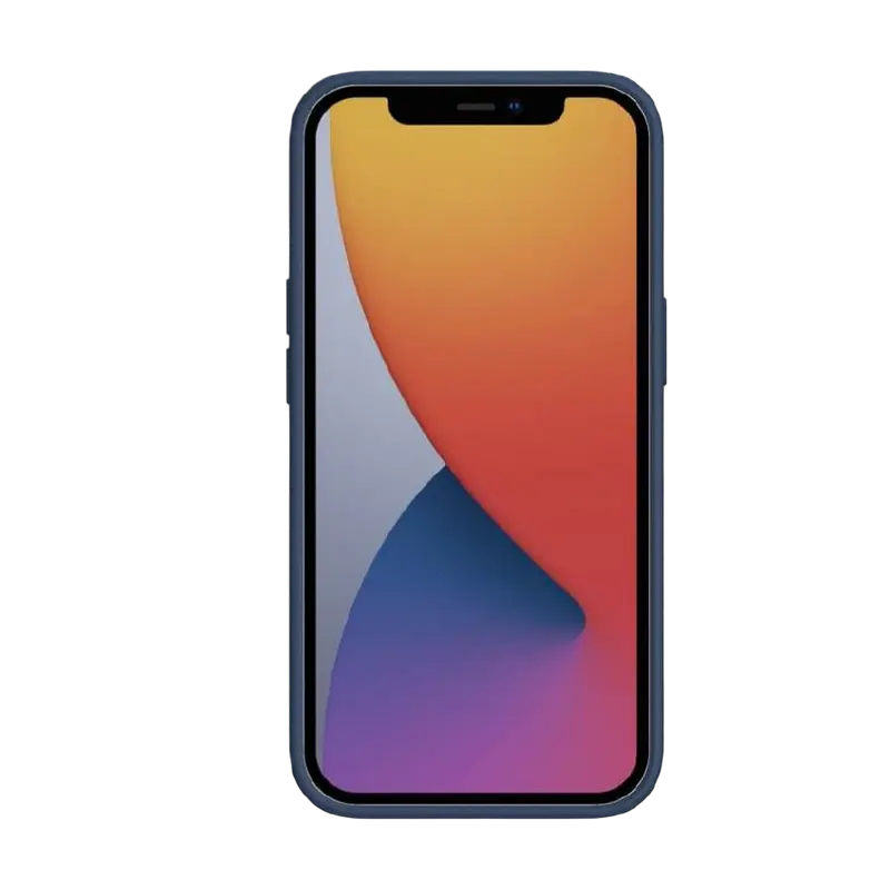 Чехол Nillkin Apple iPhone 13 CamShield Silky Silicone Camshield Темно-синий