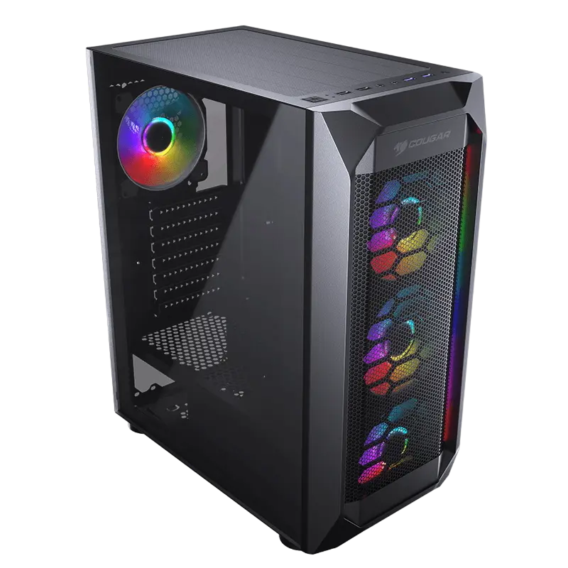Carcasă PC Cougar MX410-G RGB Midi-Tower Negru