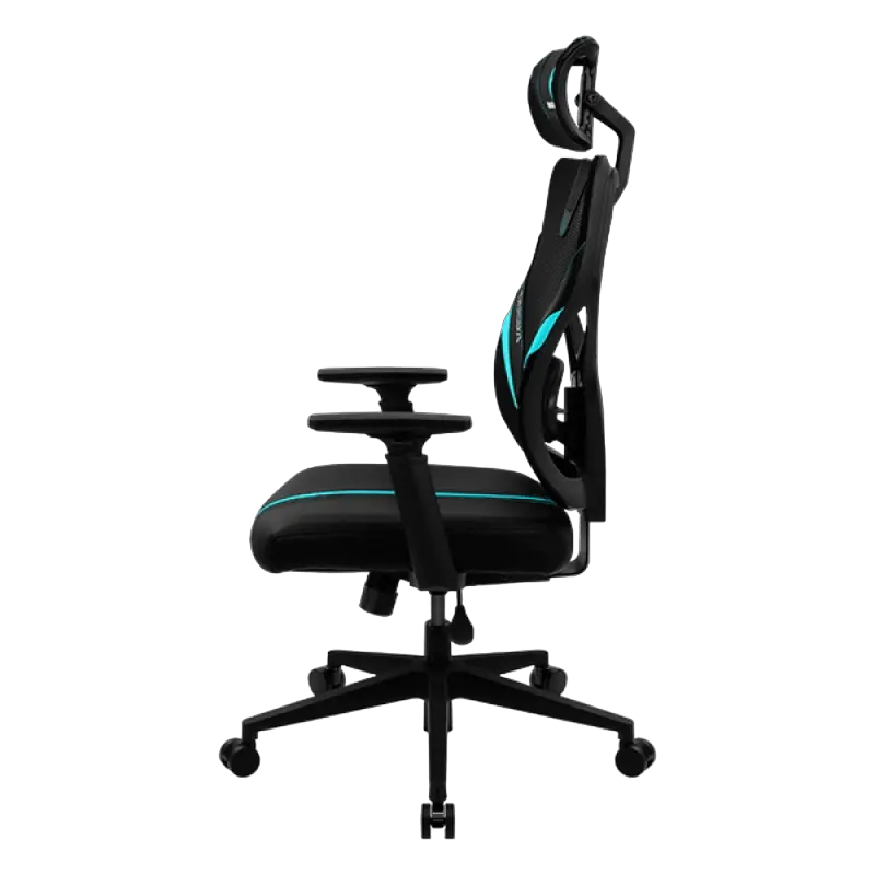 Игровое кресло ThunderX3 Yama1 Искусственная кожа Чёрный/Голубой