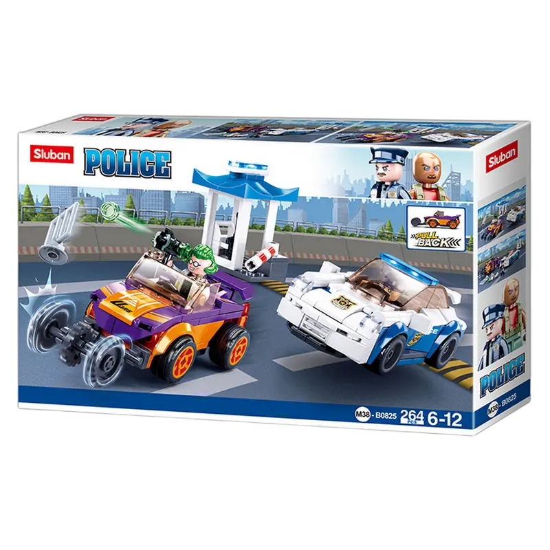 Конструктор Sluban Police - Manhunt on Highway Разноцветный