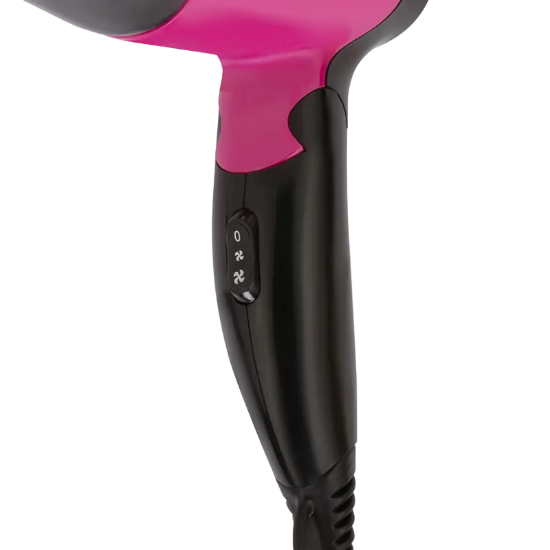 Uscător de păr compact Maxwell MW-2007 Negru | Roz