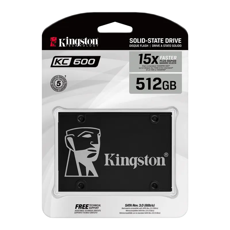 Накопитель SSD Kingston KC600 512GB