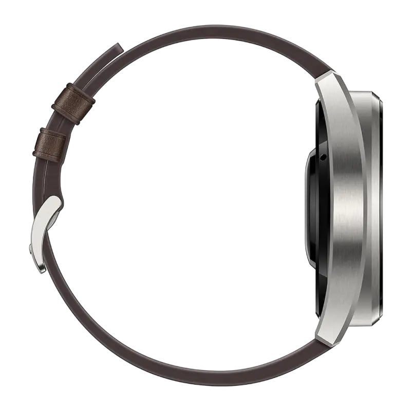 Умные часы Huawei WATCH 3 Pro Корпус Titanium Gray с Коричневым кожаным ремешком