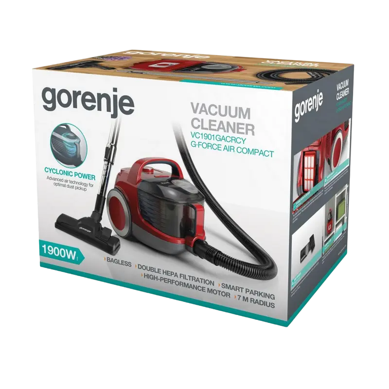 Пылесос Gorenje VC1901GACRCY Красный