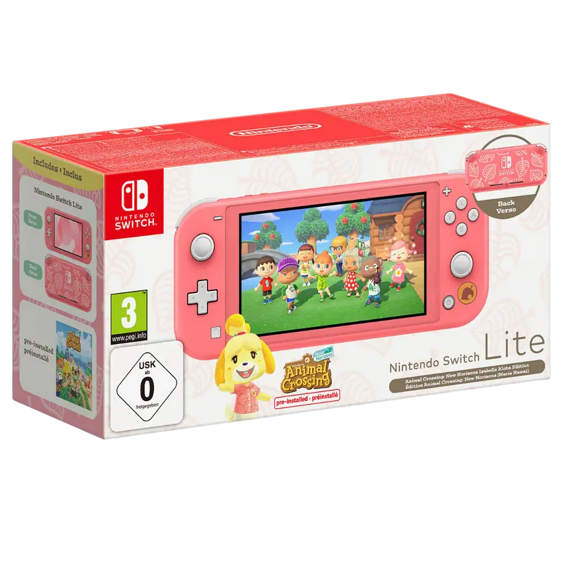 Портативная игровая консоль Nintendo Nintendo switch + Animal Crossing Coral