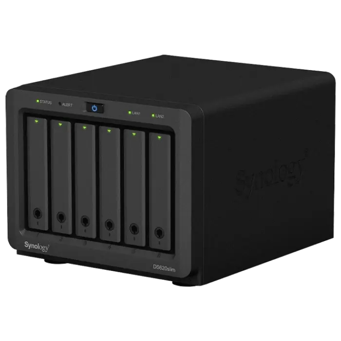 Сетевое хранилище SYNOLOGY DS620slim Черный