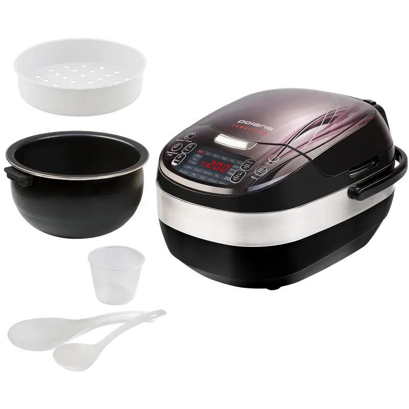 Мультиварка Polaris PMC 0489IH Бордовый Черный