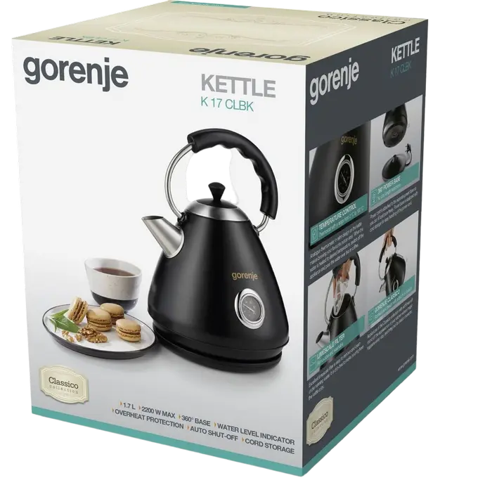 Электрочайник Gorenje K17CLBK Чёрный