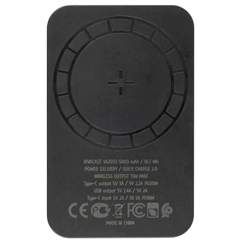 Портативное зарядное устройство Rivacase VA2603 Черный