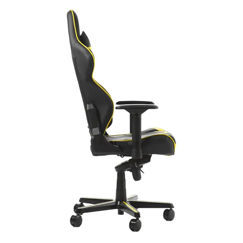 Scaun Gaming DXRacer Racing GC-R131-NY PU Piele Negru/Galben
