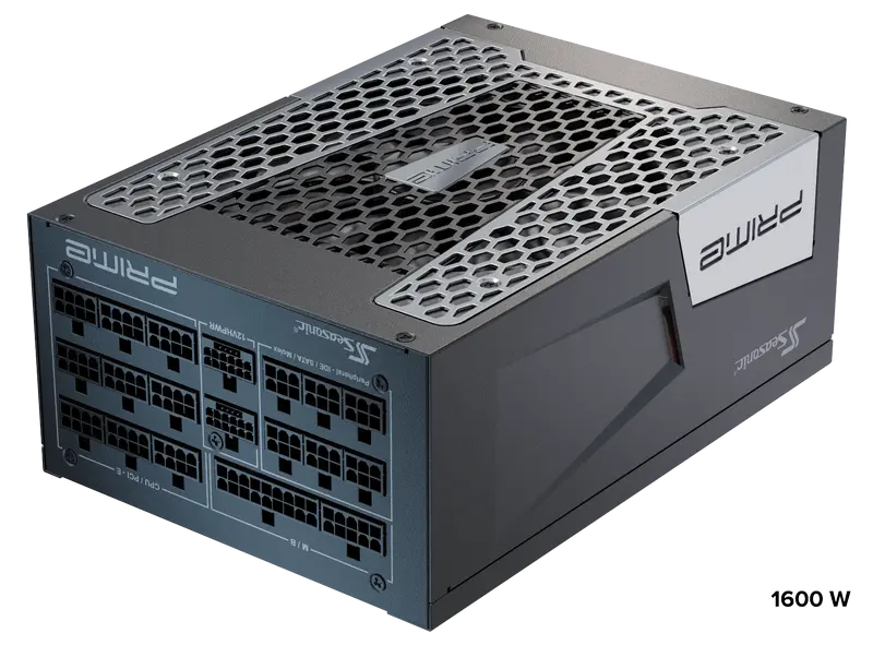Tip Блок питания для компьютеров Seasonic Prime PX-1600 ATX Черный