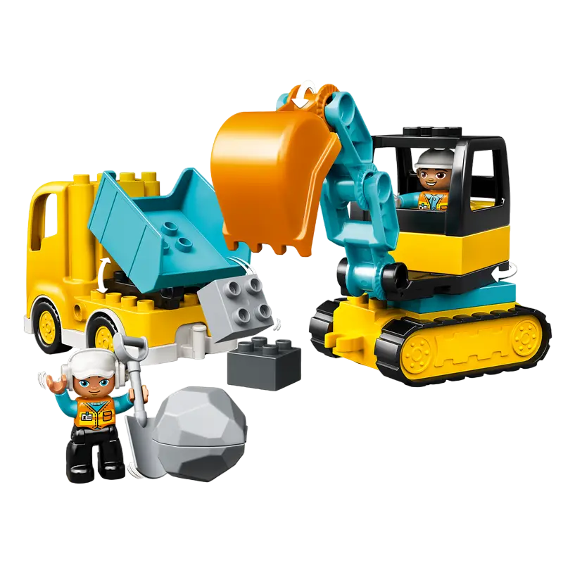 Constructor LEGO Truck & Tracked Excavator Galben