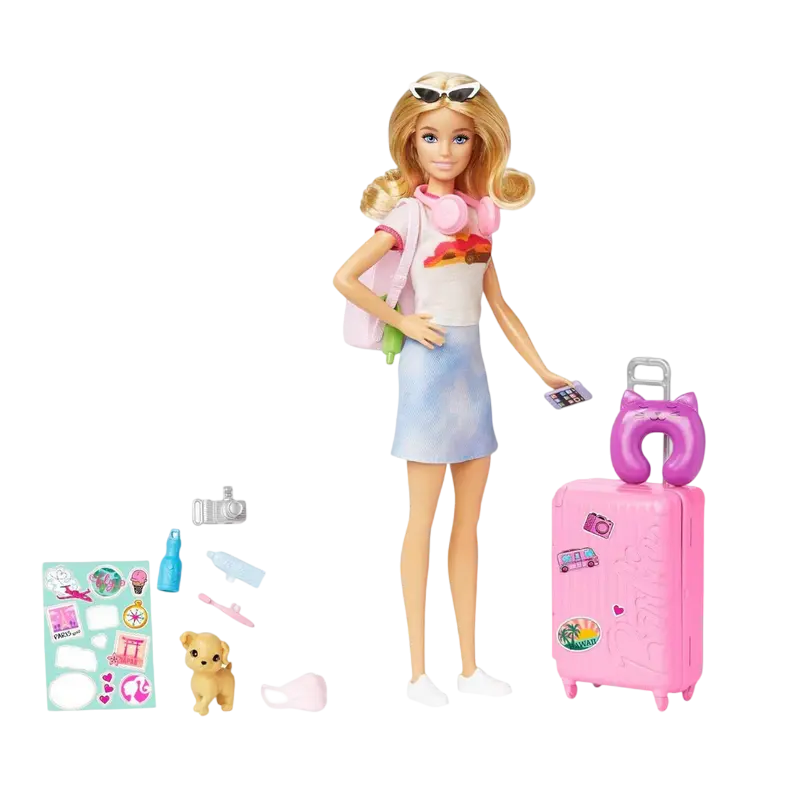 Barbie Malibu Travel Set With Puppy