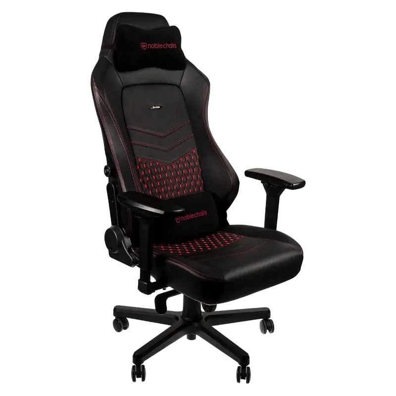 Игровое кресло Noblechairs Hero Натуральная кожа Черный | Красный