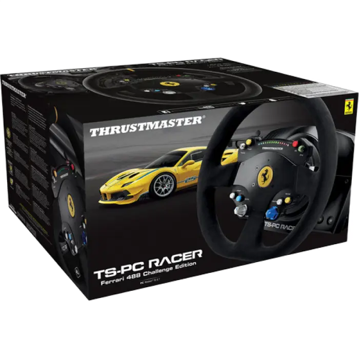 Игровой руль Thrustmaster TS-PC RACER Ferrari 488 Challenge Edition Чёрный