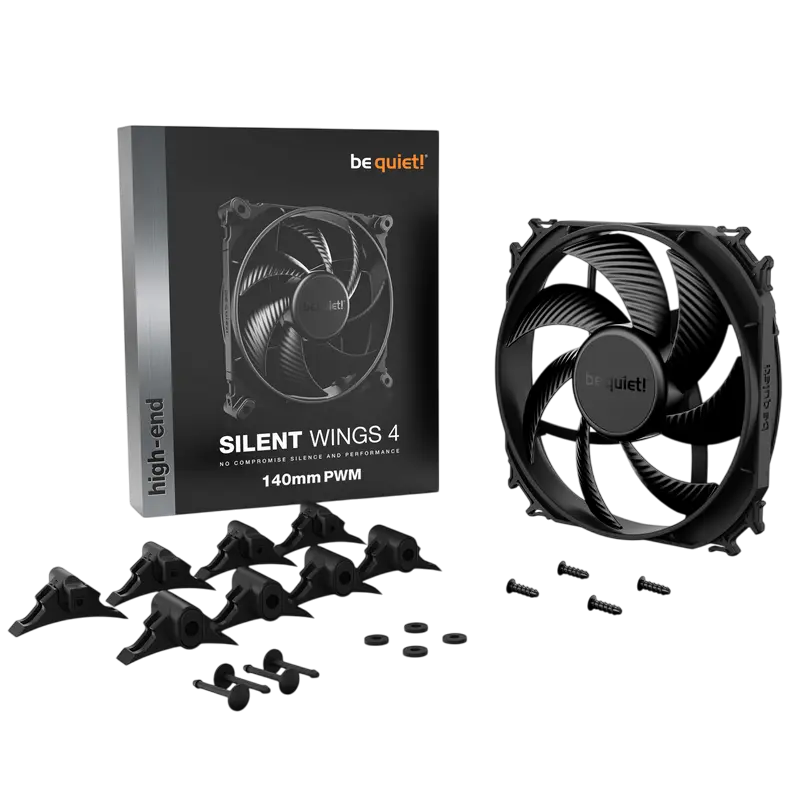 Вентилятор для ПК be quiet! Silent Wings 4 PWM 140 мм Черный