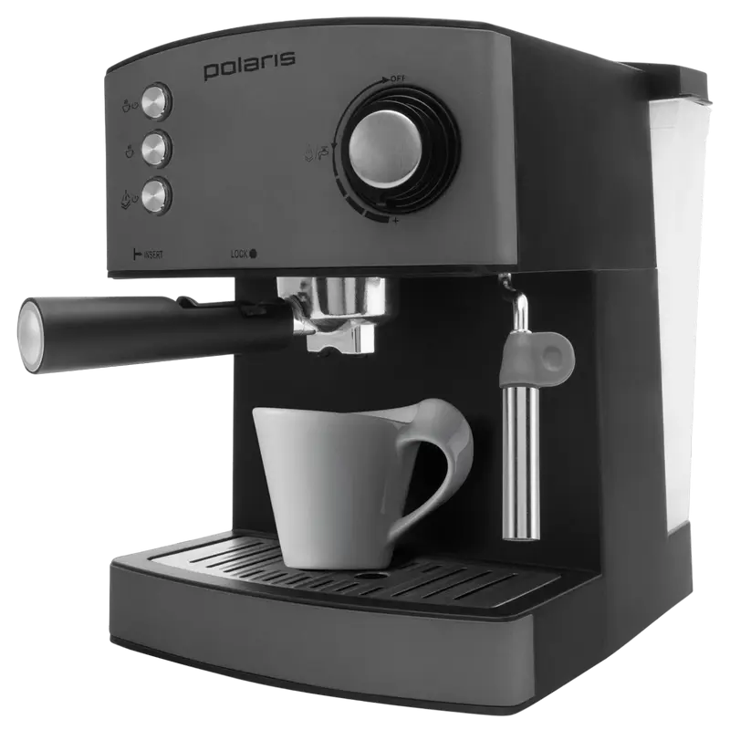 Кофеварка рожковая Polaris PCM 1527 Серый