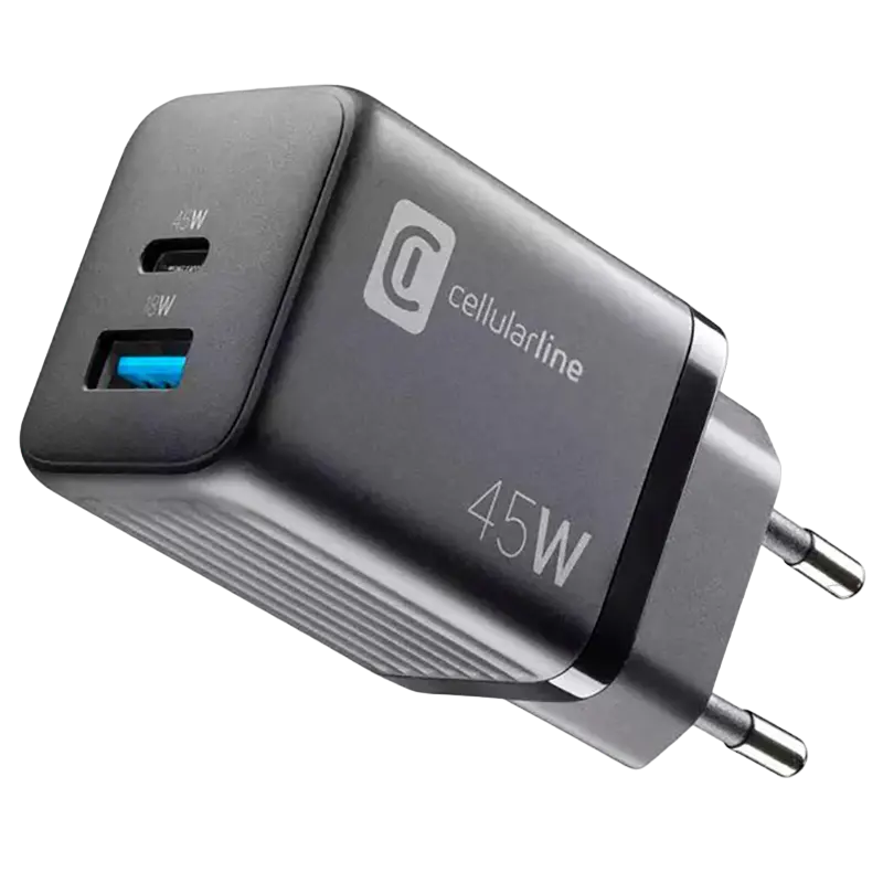 Зарядное устройство Cellularline Charger GAN Черный