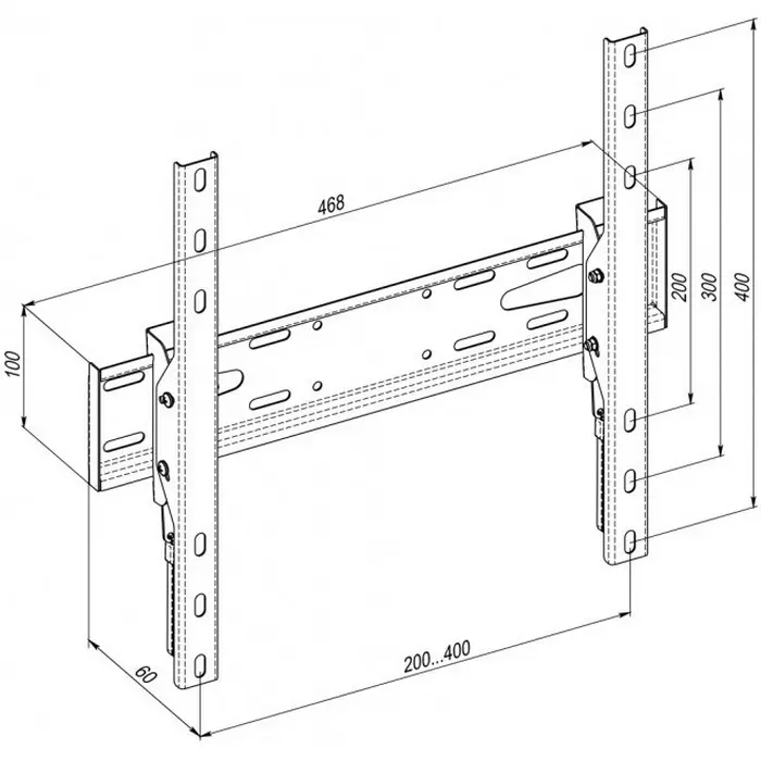 Suport pentru televizor KSL WMO-6241N Negru