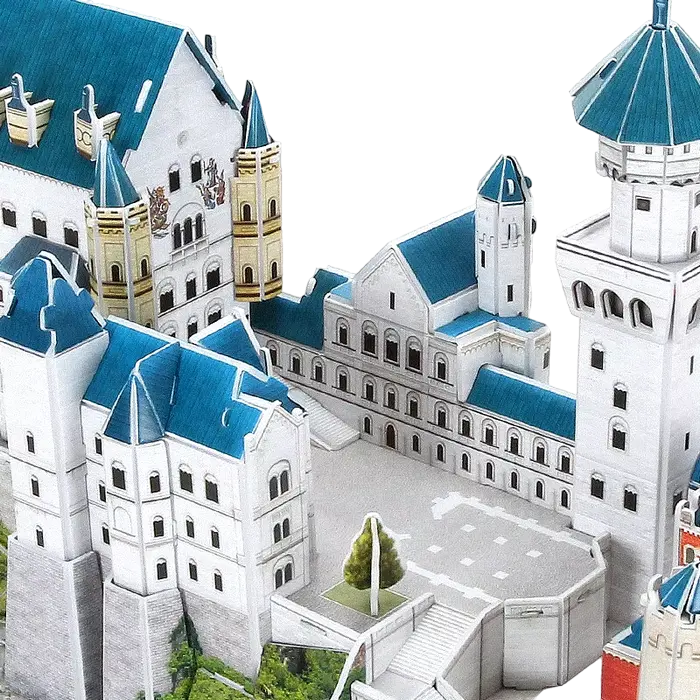 Puzzle 3D CubicFun Neuschwanstein Castle Alb