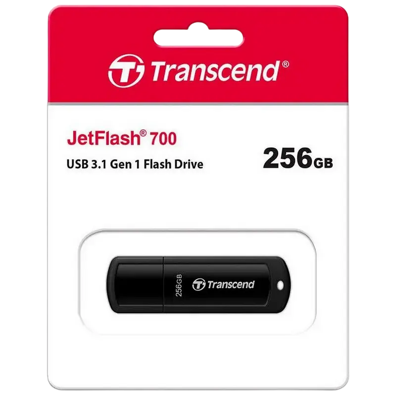 USB Flash накопитель Transcend JetFlash 700 256ГБ Чёрный