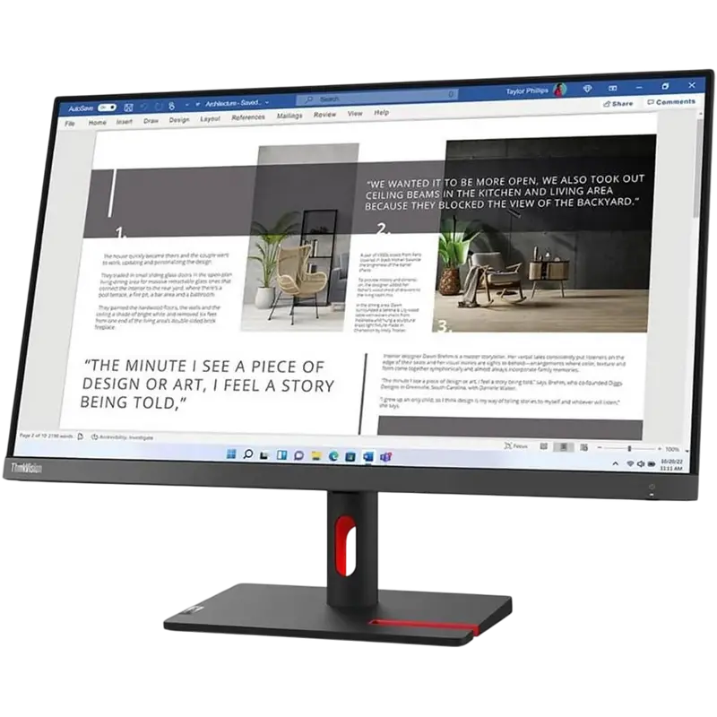 Монитор Lenovo ThinkVision S27i-30 Чёрный
