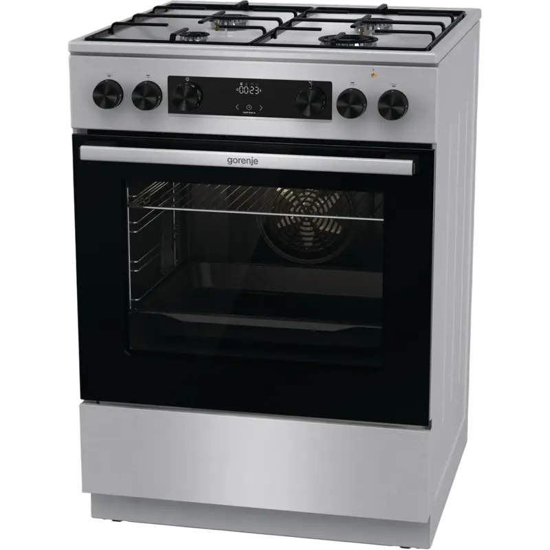 Комбинированная плита Gorenje GKS6C70XJ Нержавеющая сталь