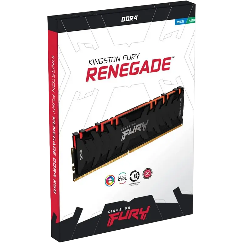 Оперативная память Kingston FURY Renegade RGB FURY Renegade 8 ГБ Чёрный