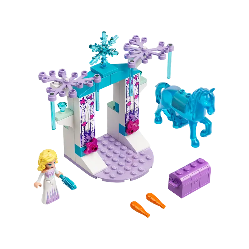 Constructor LEGO Elsa and the Nokk's Ice Stable Albastru