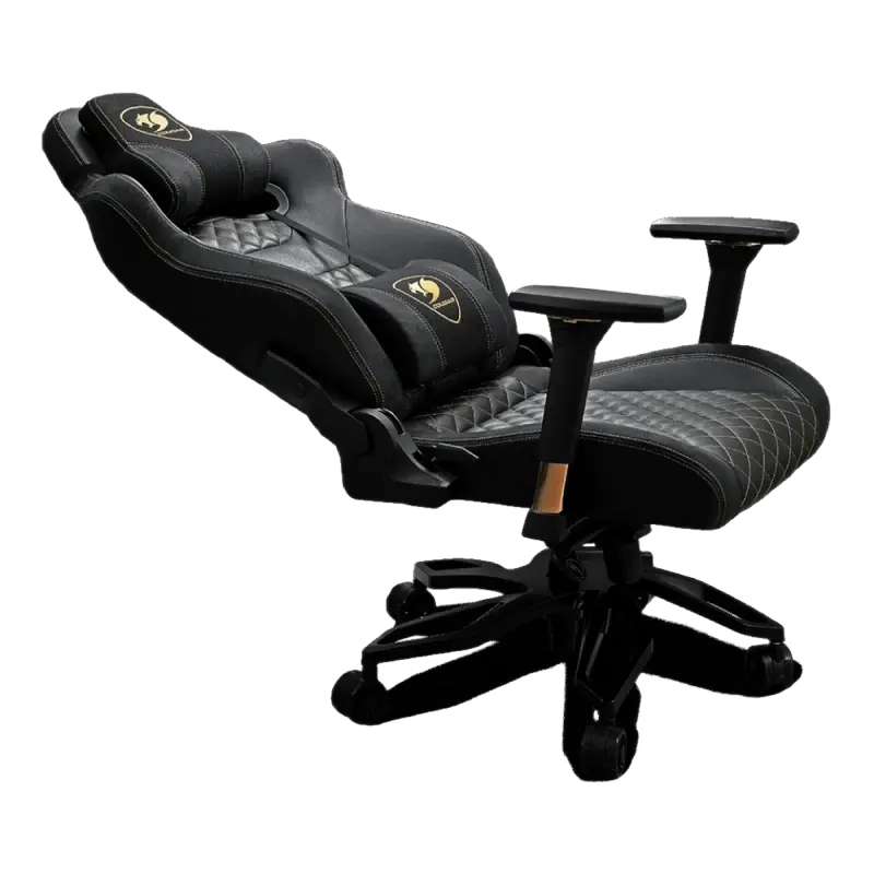 Игровое кресло Cougar Armor Titan Pro ПВХ Кожа Черный/Золотой