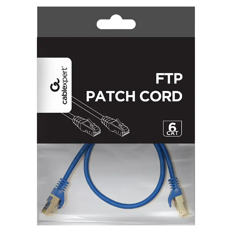 Патч-корд Cablexpert PP6-0.5M/B Синий