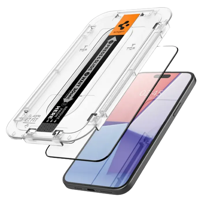 Защитное стекло Spigen Apple iPhone 15 Pro Max Tempered Glass EZ FIT EZ FIT Tempered Glass Прозрачный
