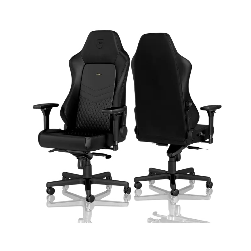 Игровое кресло Noblechairs Hero Натуральная кожа Чёрный
