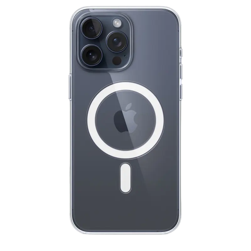 Чехол Apple iPhone 15 Pro Max Clear Case MagSafe Clear Case с MagSafe Прозрачный