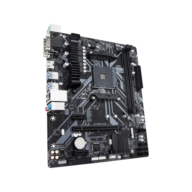 Материнская плата Gigabyte B450M S2H AM4 Micro-ATX