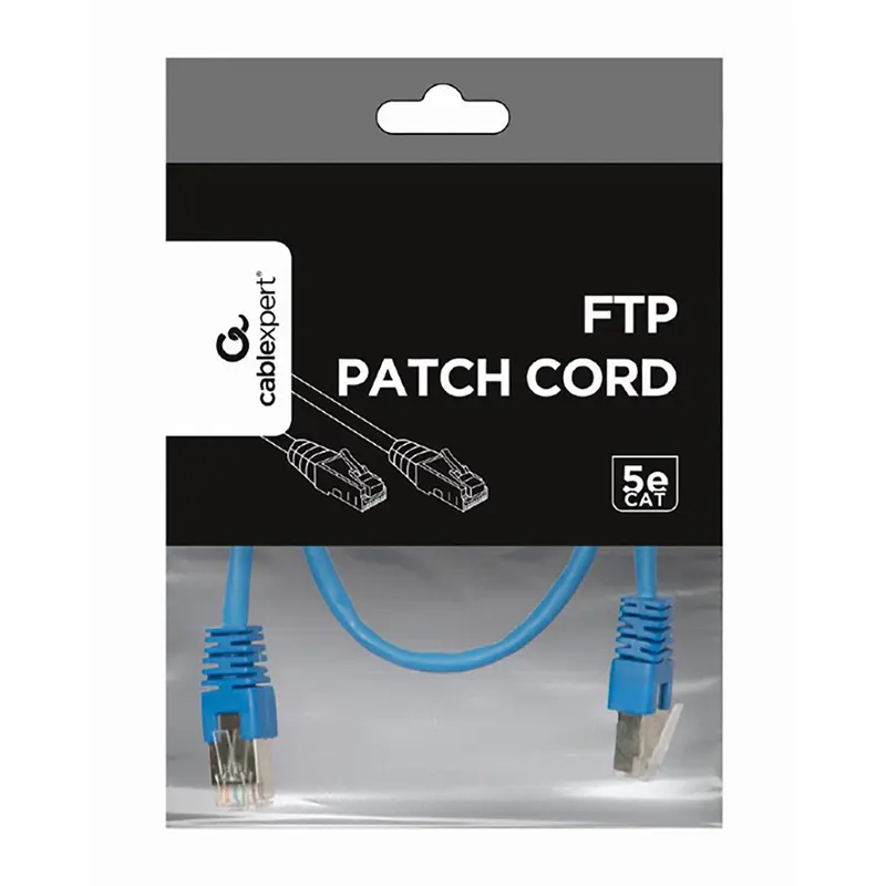 Patch cord Cablexpert PP22-0.5M/B Albastru