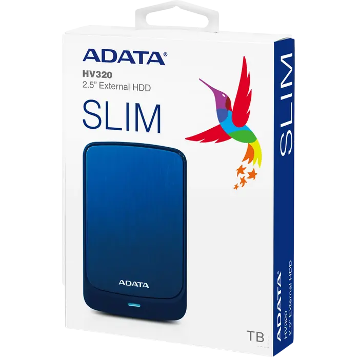 Внешний портативный жесткий диск ADATA HV320 2 ТБ Синий