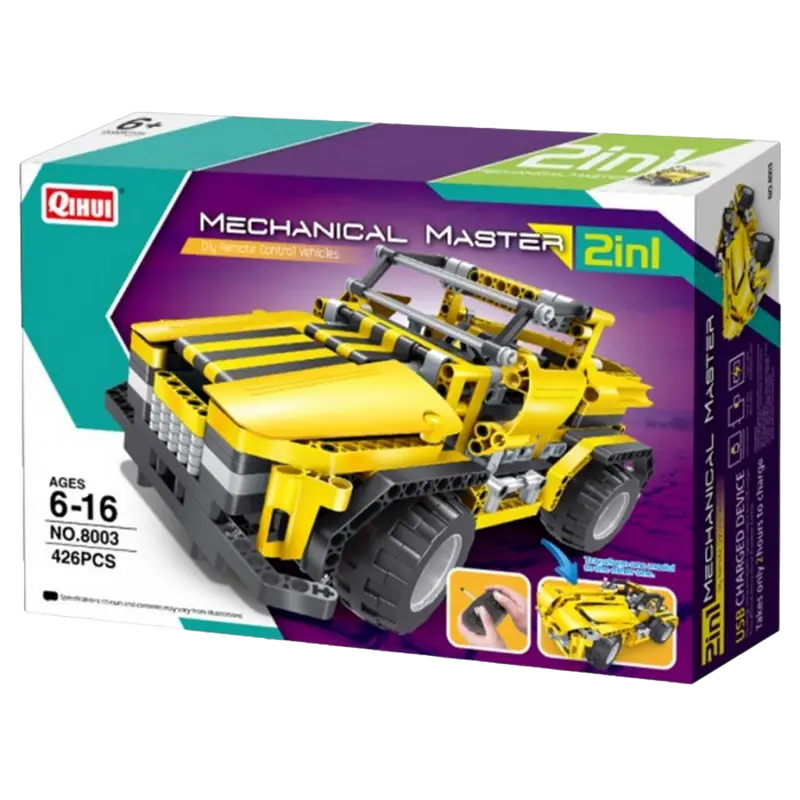 Конструктор с радиоуправлением iM.Master Pick Up Truck & Roadster Жёлтый