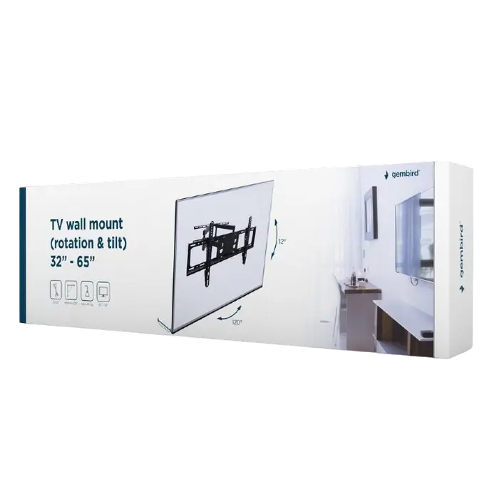 Кронштейн для телевизора Gembird WM-65RT-03 Черный