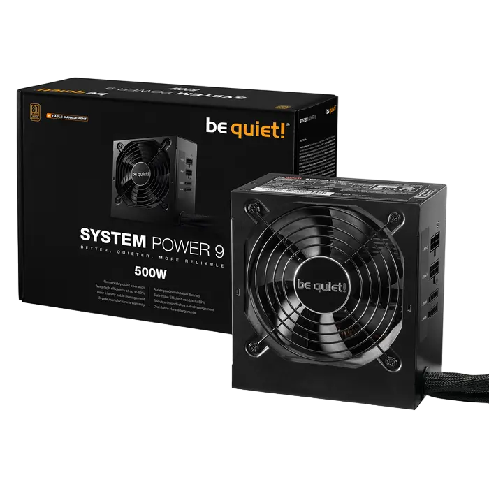 Tip Блок питания для компьютеров be quiet! SYSTEM POWER 9 CM ATX Черный